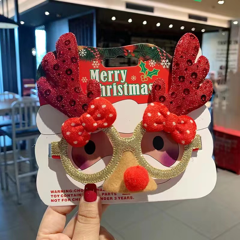 Creative Glasses Frames And Props For Christmas Party Decorations