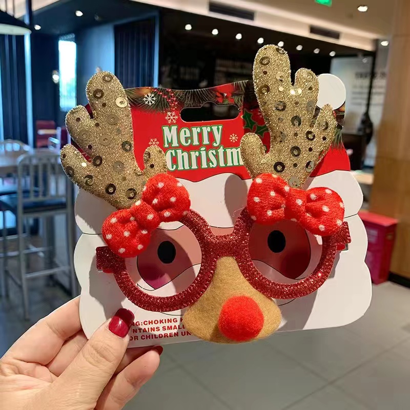 Creative Glasses Frames And Props For Christmas Party Decorations
